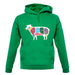 Butcher Sheep Diagram unisex hoodie