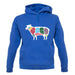 Butcher Sheep Diagram unisex hoodie