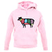 Butcher Sheep Diagram unisex hoodie