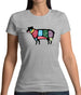 Butcher Sheep Diagram Womens T-Shirt