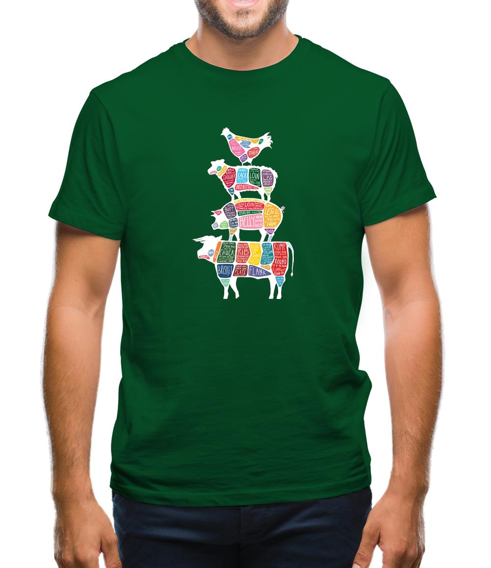 Meat Stack Diagram Mens T-Shirt
