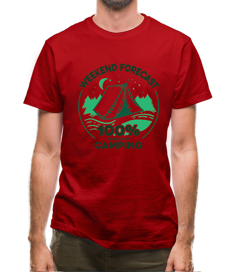 Weekend Forecast - Camping Mens T-Shirt