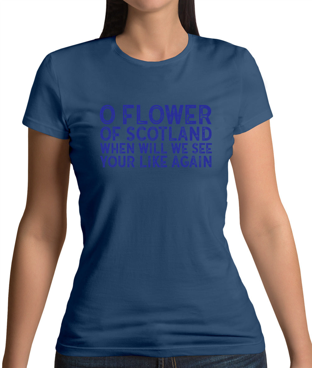 O Flower Of Scotland Womens T-Shirt