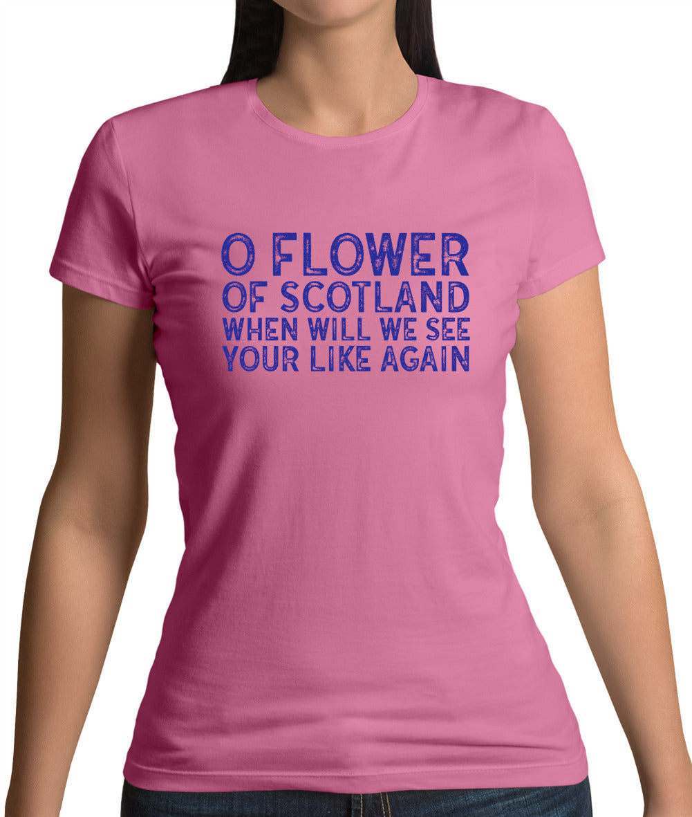 O Flower Of Scotland Womens T-Shirt