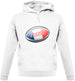 French Flag Rugby Ball Unisex Hoodie