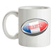 French Flag Rugby Ball Ceramic Mug