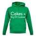 Cakes = Big Ol' Cookies unisex hoodie