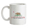 California Barcode Style Flag Ceramic Mug