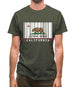 California Barcode Style Flag Mens T-Shirt