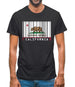 California Barcode Style Flag Mens T-Shirt