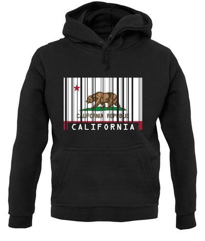 California Barcode Style Flag unisex hoodie