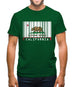 California Barcode Style Flag Mens T-Shirt