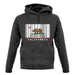 California Barcode Style Flag unisex hoodie