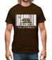 California Barcode Style Flag Mens T-Shirt