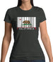 California Barcode Style Flag Womens T-Shirt
