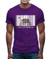 California Barcode Style Flag Mens T-Shirt