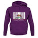 California Barcode Style Flag unisex hoodie