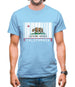 California Barcode Style Flag Mens T-Shirt