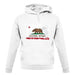 California Grunge Style Flag unisex hoodie