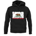 California Grunge Style Flag unisex hoodie