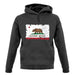 California Grunge Style Flag unisex hoodie