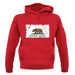 California Grunge Style Flag unisex hoodie