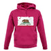 California Grunge Style Flag unisex hoodie