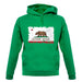 California Grunge Style Flag unisex hoodie