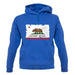 California Grunge Style Flag unisex hoodie