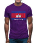 Cambodia Barcode Style Flag Mens T-Shirt