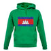 Cambodia Grunge Style Flag unisex hoodie