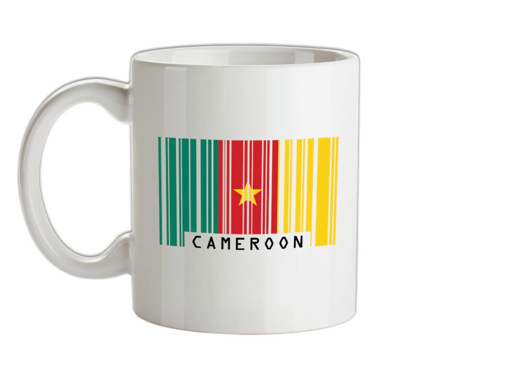 Cameroon Barcode Style Flag Ceramic Mug