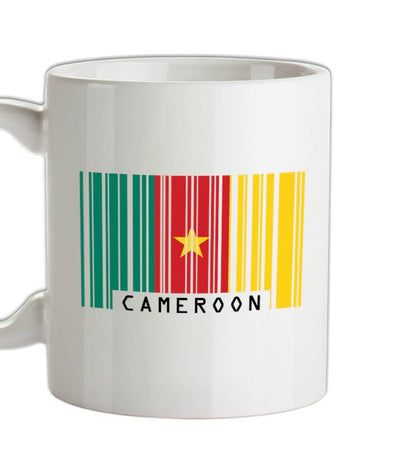 Cameroon Barcode Style Flag Ceramic Mug