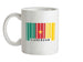 Cameroon Barcode Style Flag Ceramic Mug