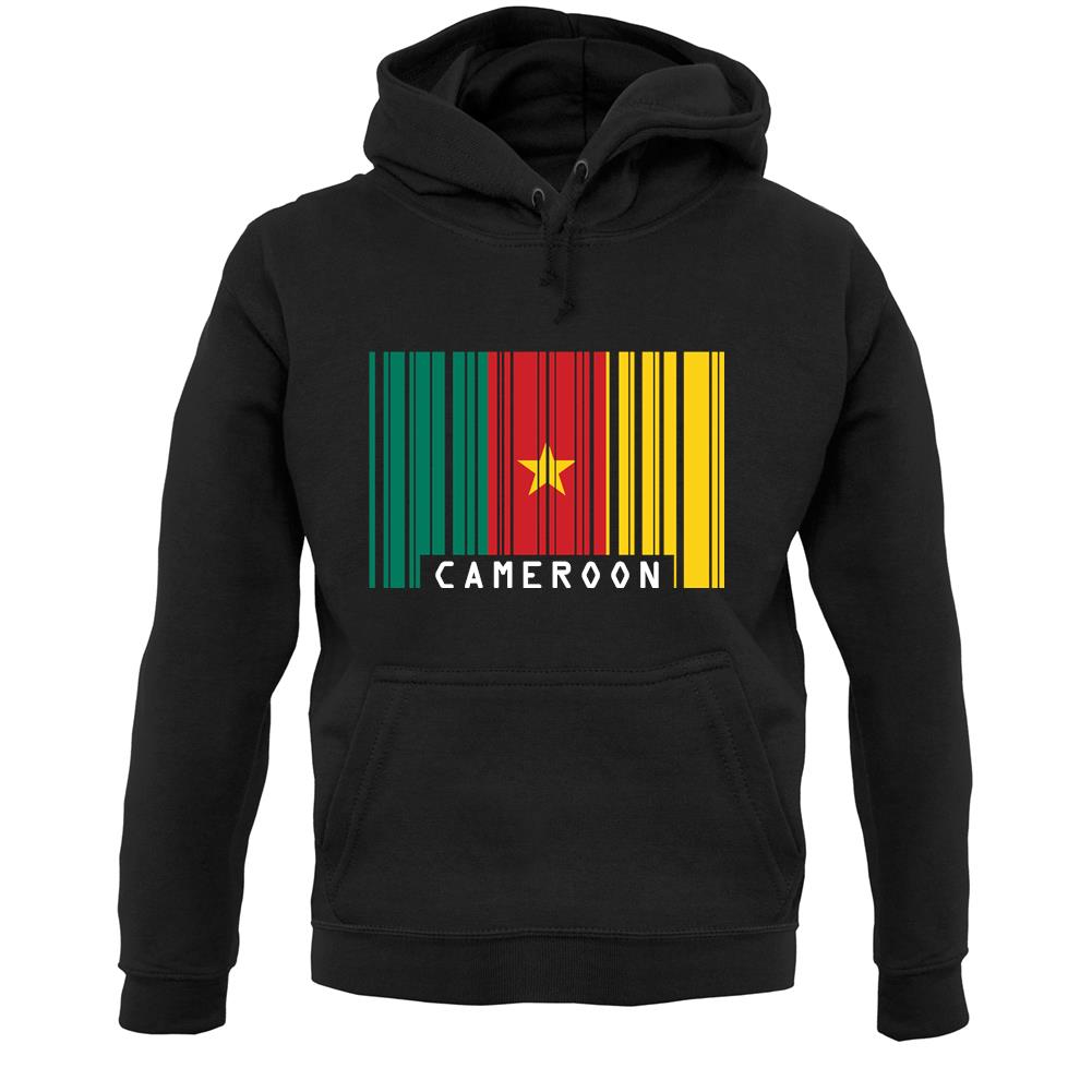 Cameroon Barcode Style Flag Unisex Hoodie