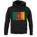 Cameroon Barcode Style Flag unisex hoodie