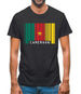 Cameroon Barcode Style Flag Mens T-Shirt
