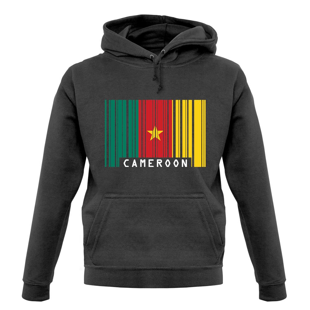 Cameroon Barcode Style Flag unisex hoodie
