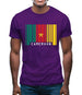 Cameroon Barcode Style Flag Mens T-Shirt