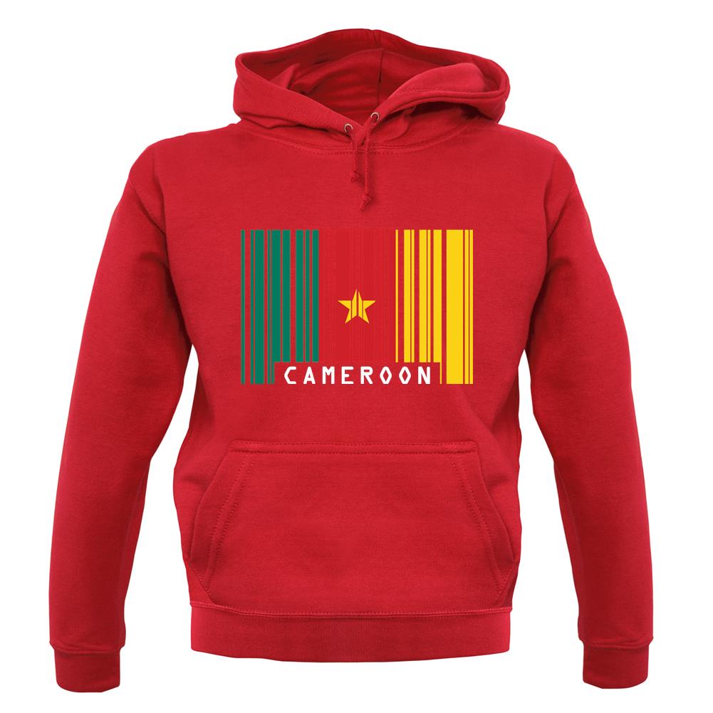 Cameroon Barcode Style Flag unisex hoodie