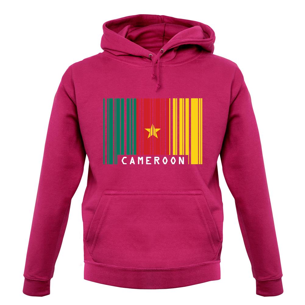 Cameroon Barcode Style Flag unisex hoodie