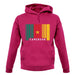 Cameroon Barcode Style Flag unisex hoodie