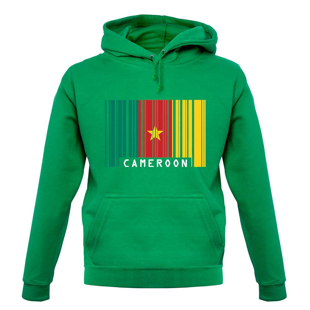 Cameroon Barcode Style Flag unisex hoodie