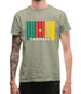 Cameroon Barcode Style Flag Mens T-Shirt