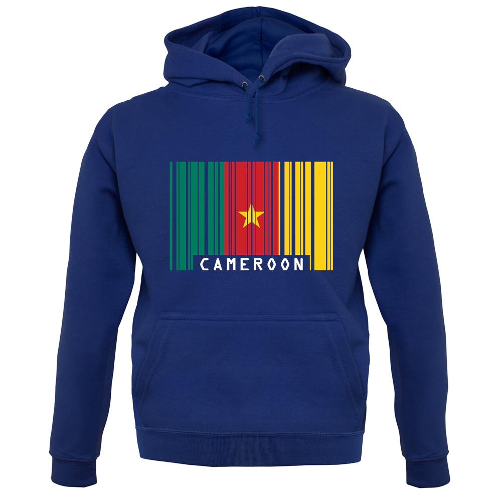 Cameroon Barcode Style Flag unisex hoodie