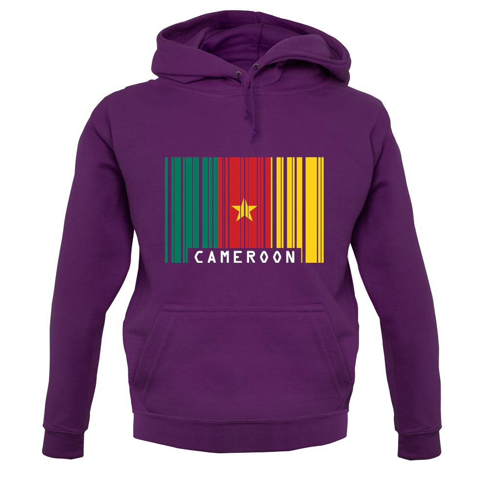 Cameroon Barcode Style Flag unisex hoodie