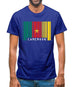 Cameroon Barcode Style Flag Mens T-Shirt