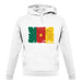 Cameroon Grunge Style Flag unisex hoodie