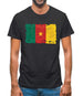 Cameroon Grunge Style Flag Mens T-Shirt