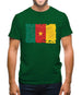 Cameroon Grunge Style Flag Mens T-Shirt